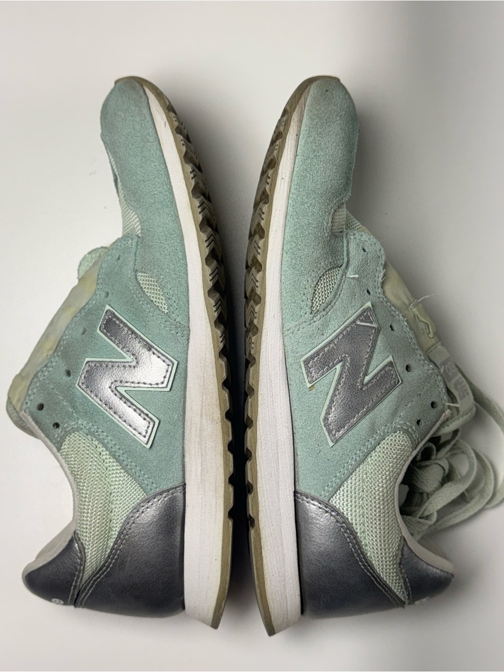 New Balance Mint Green Suede Women's Sneakers